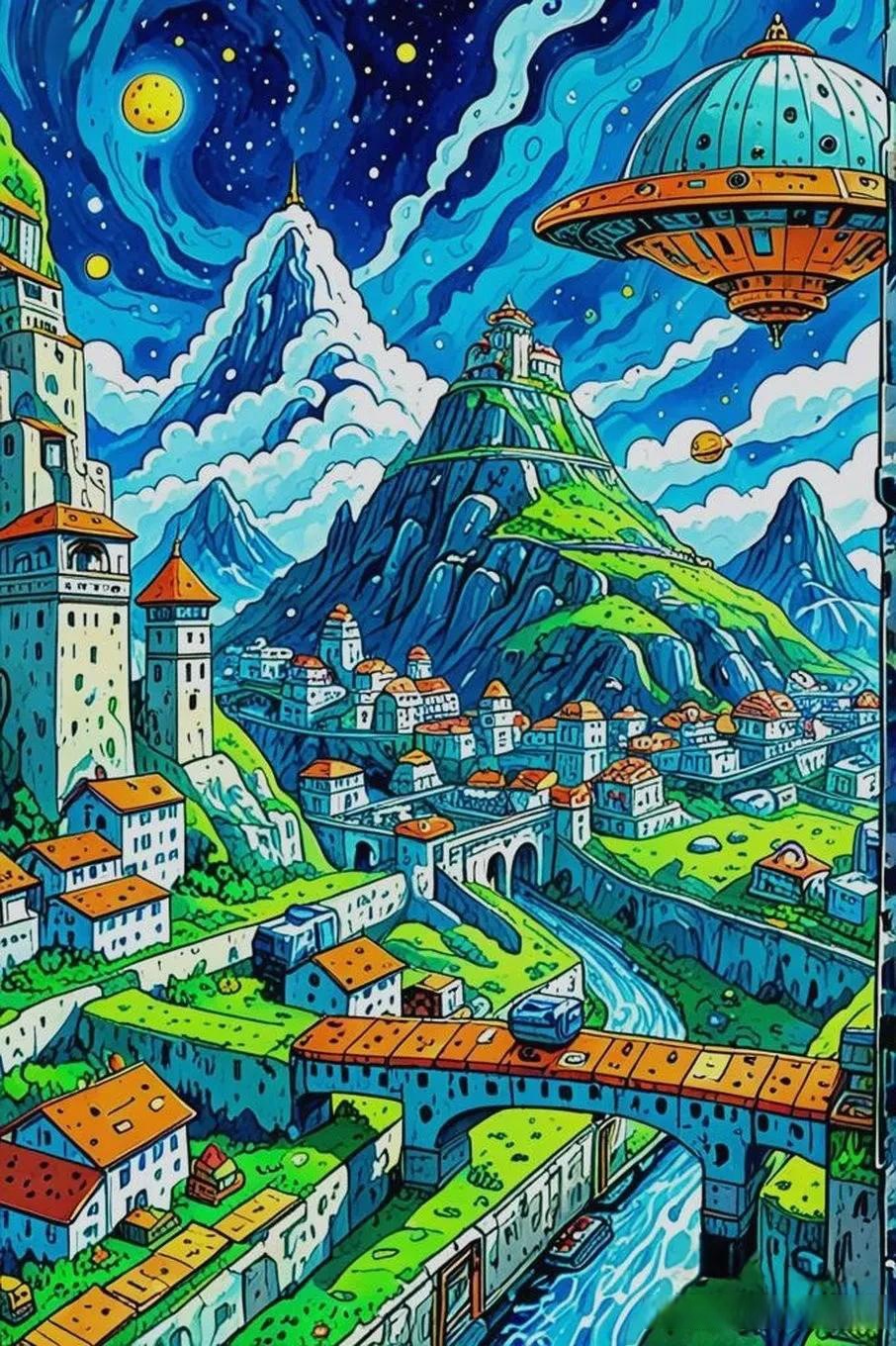 美丽家园主题绘画,是一种很有意义的创作