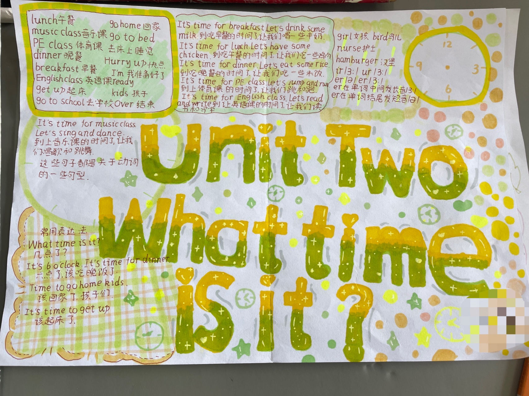 四下英语第二单元思维导图 这群小伙伴太有才了吧,画的太好了,太喜欢