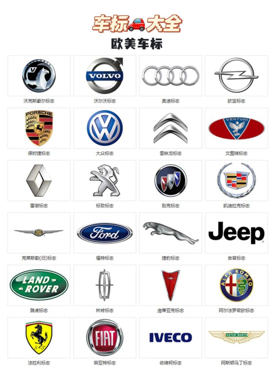 想要知道哪个车报价~小编可以告诉你哦~ 09你认识几个车标?