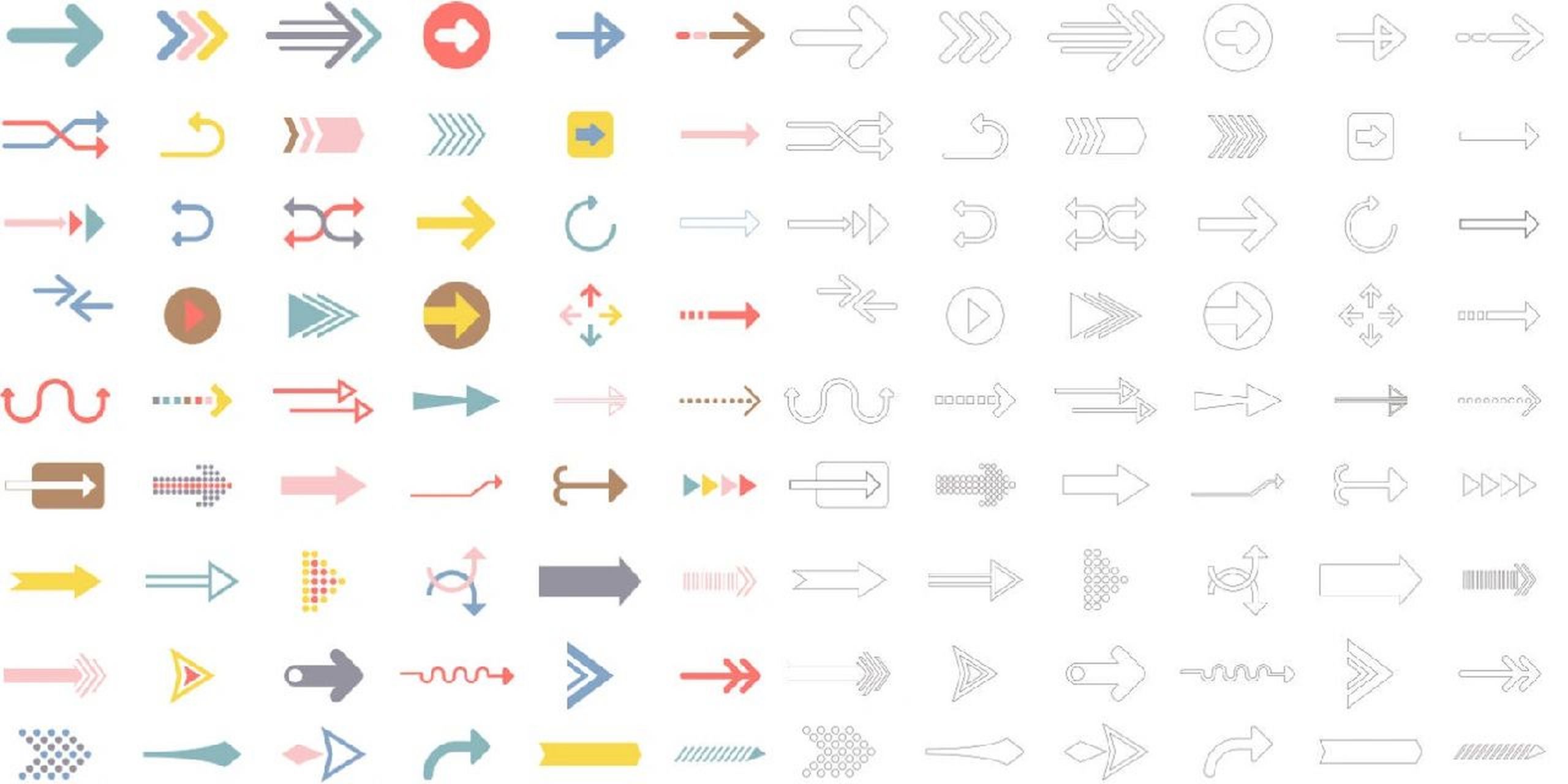 分析图素材‖符号 箭头 ps跟ai的格式都有 需要的宝子可以私我噢