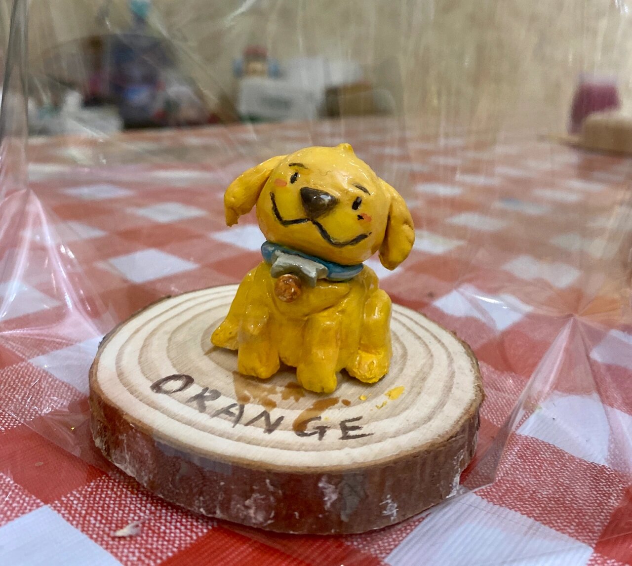 小金毛 粘土模型