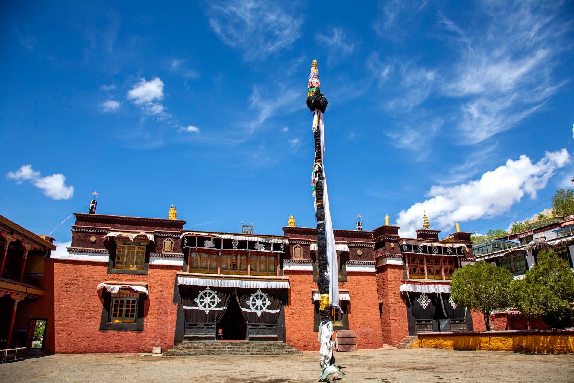 no690 西藏日喀则 白朗县 嘎东寺 位于日喀则白朗县境内,嘎东寺历经