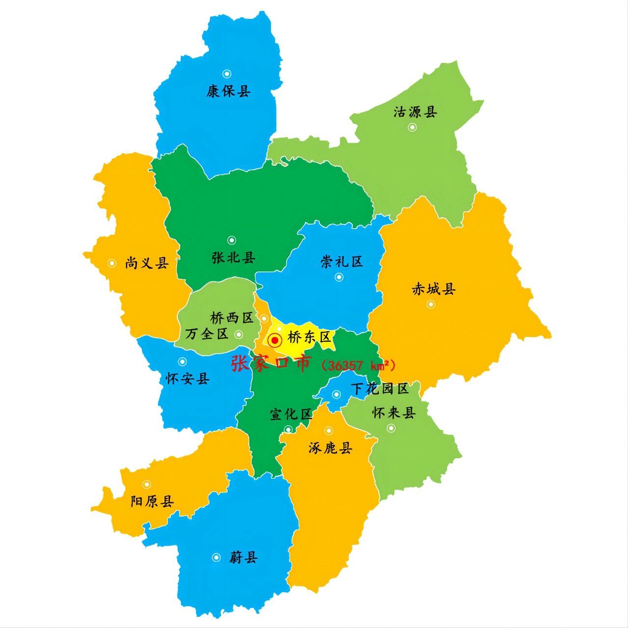 河北·张家口市景区景点80个2/2 下辖:6个市辖区:桥东区,桥西区,宣化