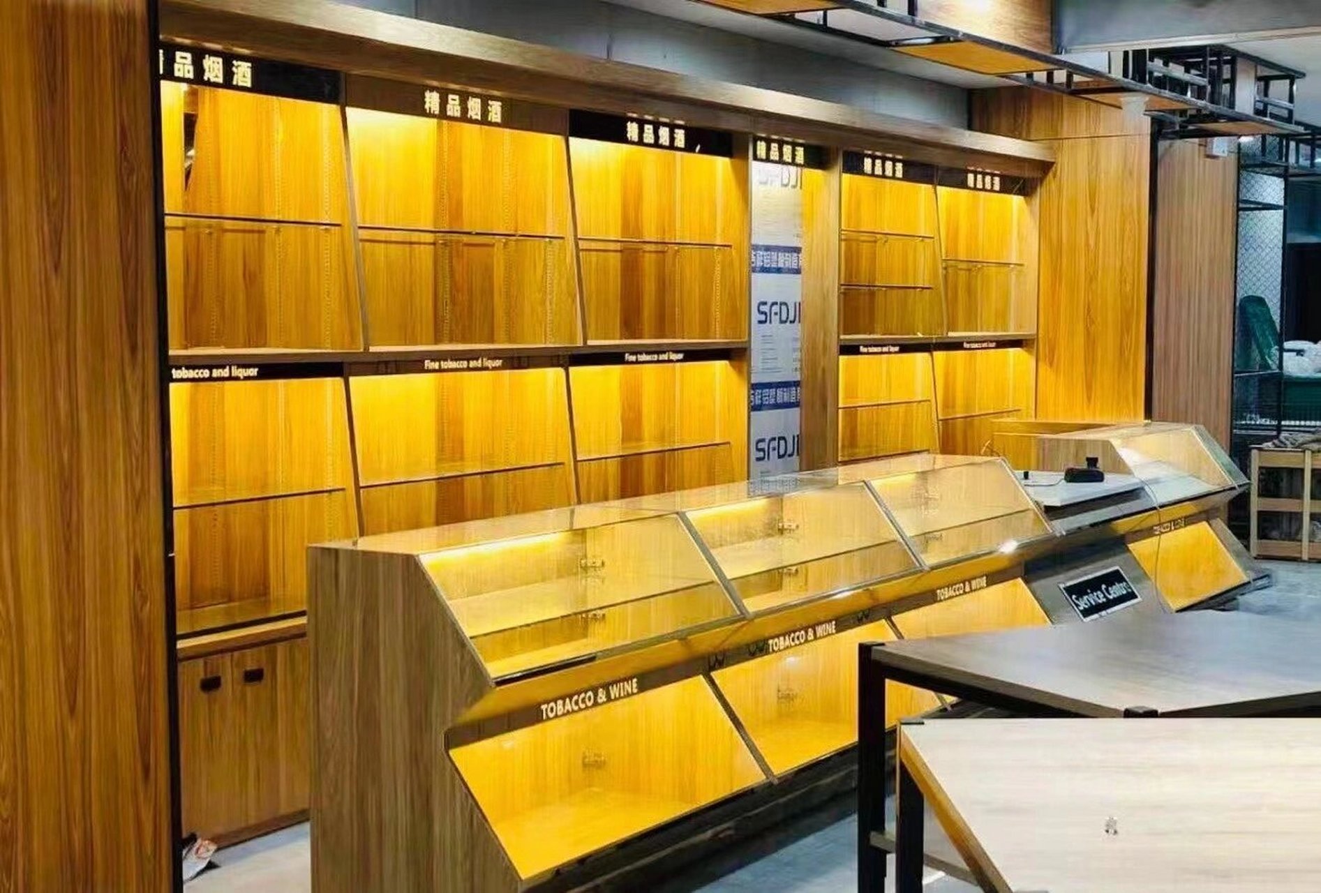 平万吉客隆超市烟酒柜/量身定做酒柜 实木多层免漆板,量身定做烟酒柜