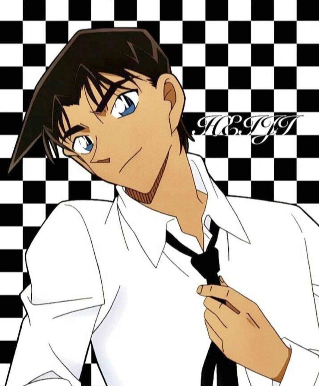 服部平次壁纸来了 粉丝要求发一篇平次的壁纸 呐～这不就来了吗 黑皮