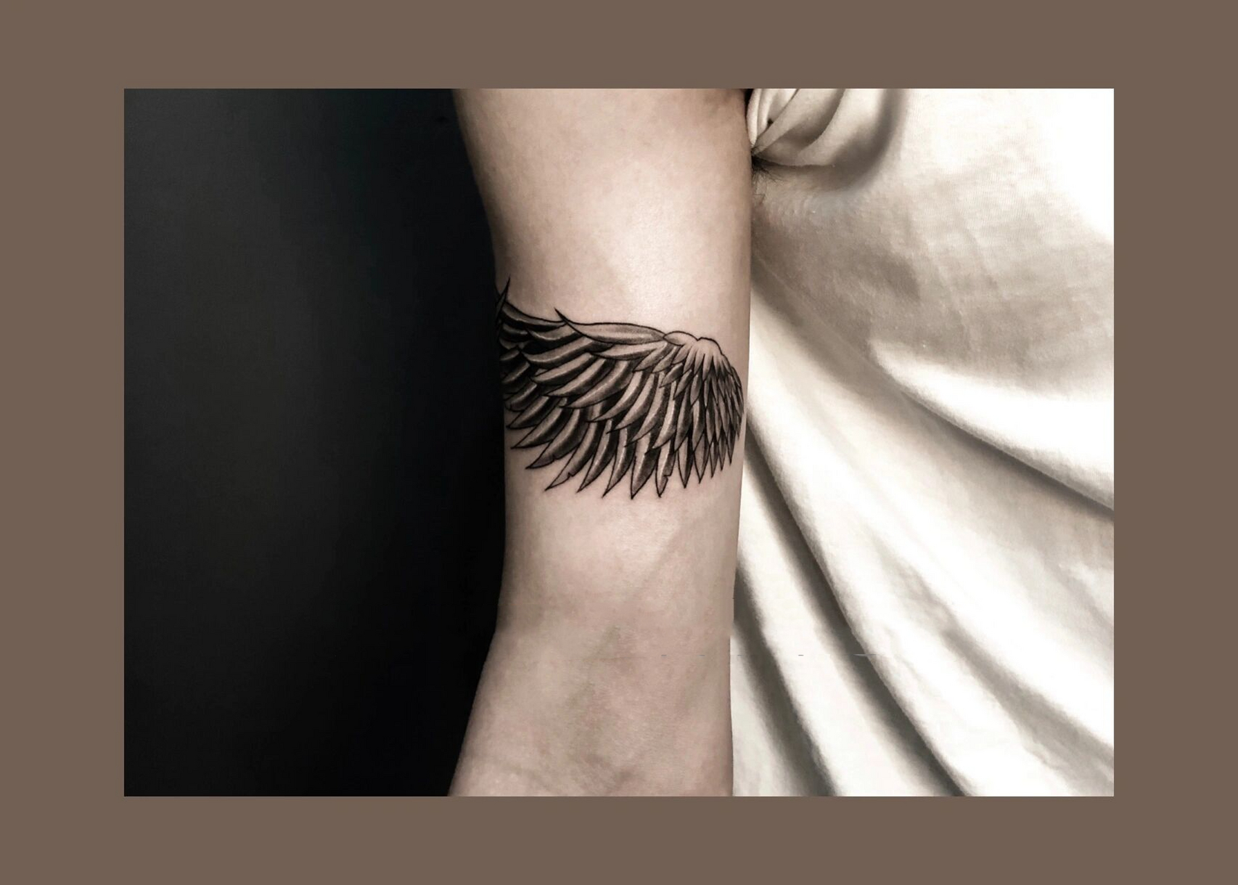 武汉纹身|臂环纹身|翅膀纹身|原创tattoo #tigertattoo - 翅膀臂环