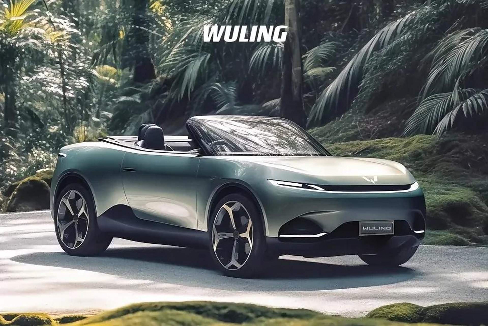 五菱敞篷小跑车,小男孩的最爱.