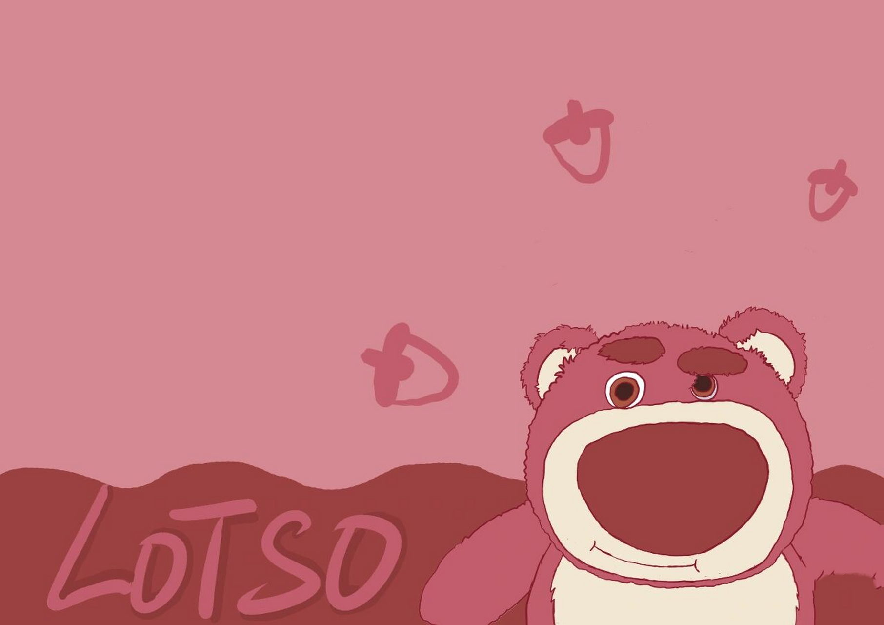 原创/草莓熊壁纸 韦德:麻麻画了一组熊熊的壁纸,说可以当头像或者电脑