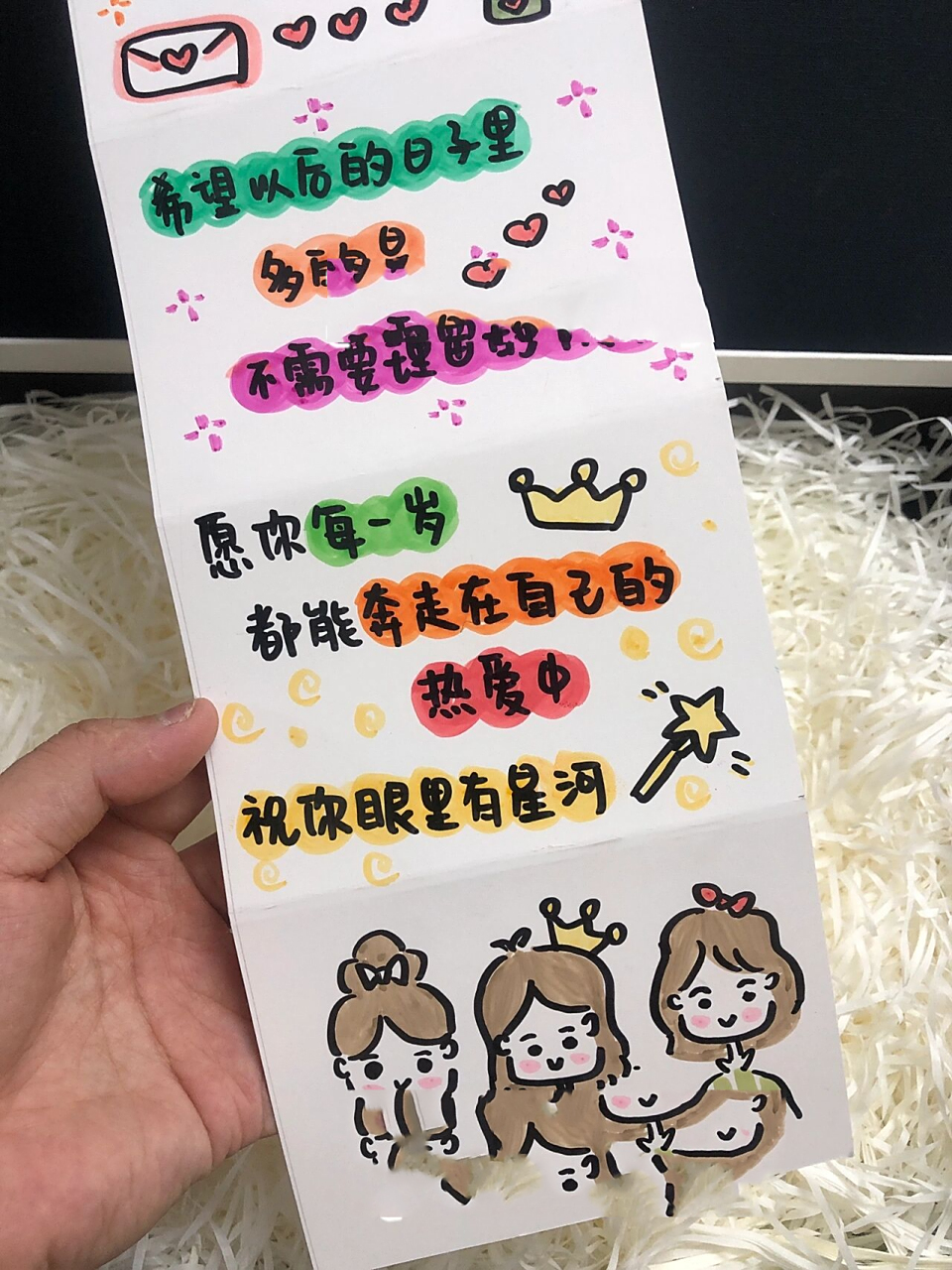 小寿星闺蜜生日快乐~折叠贺卡值得拥有 文案78 11566小寿星