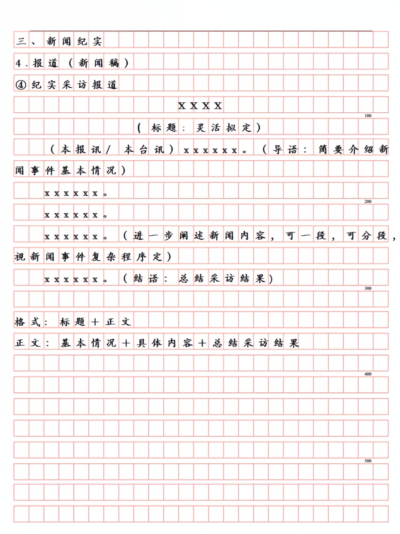 正负标题的格式图片