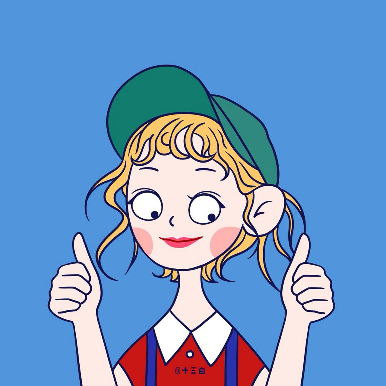 疯狂的证件照系列插画9张 原创女生闺蜜头像 你get到了吗?