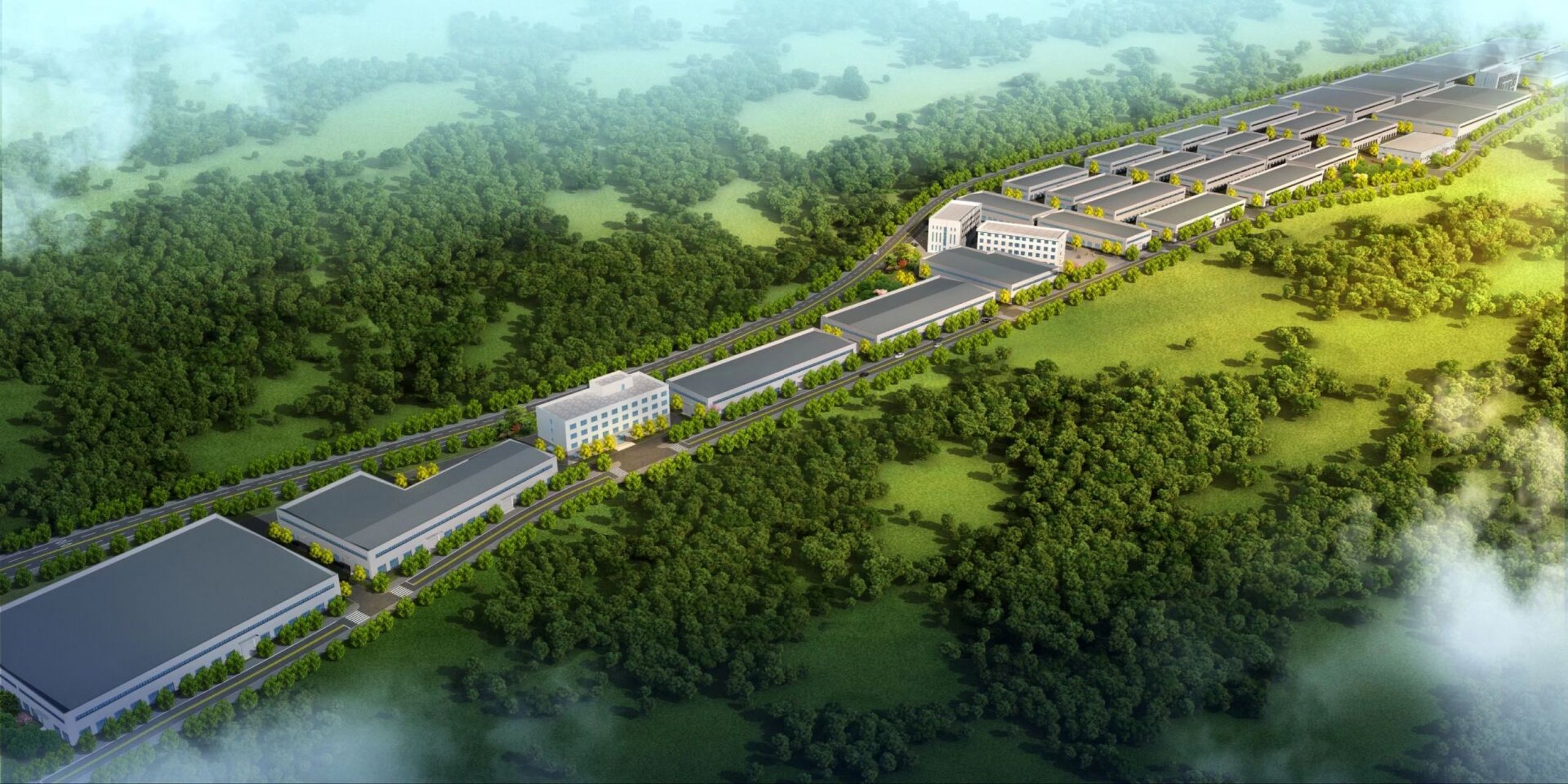 厂房鸟瞰图纸 厂房鸟瞰的图纸千篇一律 色彩,尺寸,地形的差别 厂区都