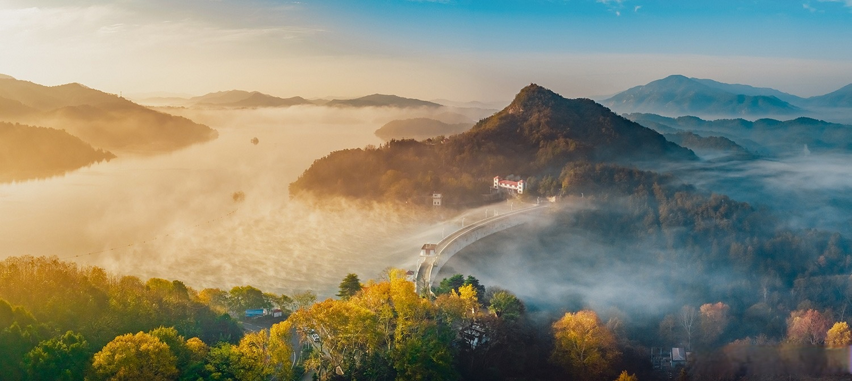 【图说|新县:魅力香山,风景如画】#美在信阳# 2024年1月,由信阳市新县