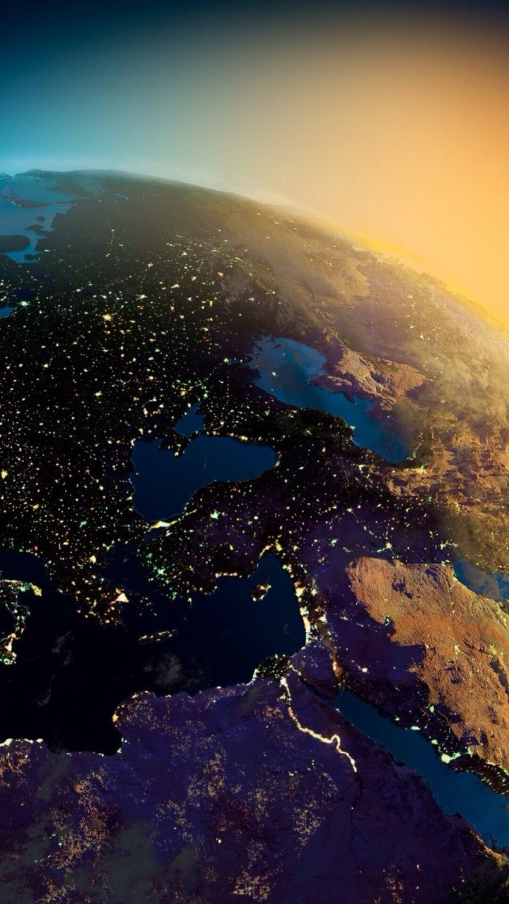 nasa航拍到的地球各地夜景,夜光璀璨.你能认出都是哪里吗?