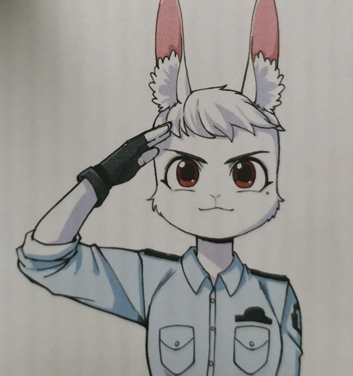 大学时的兔子警长也一样可爱