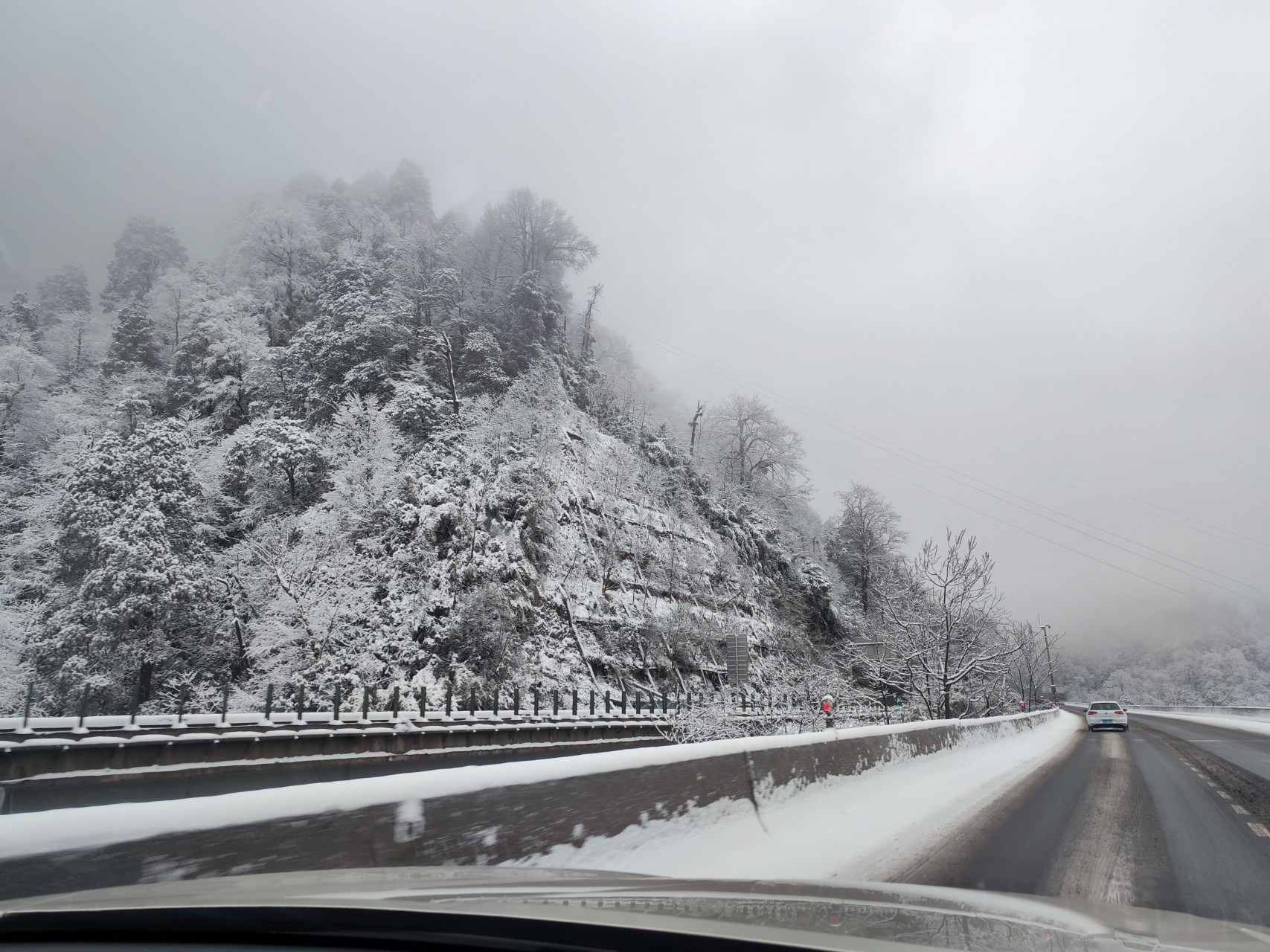 感受一下雅西高速泥巴山段的雪景美哭了!