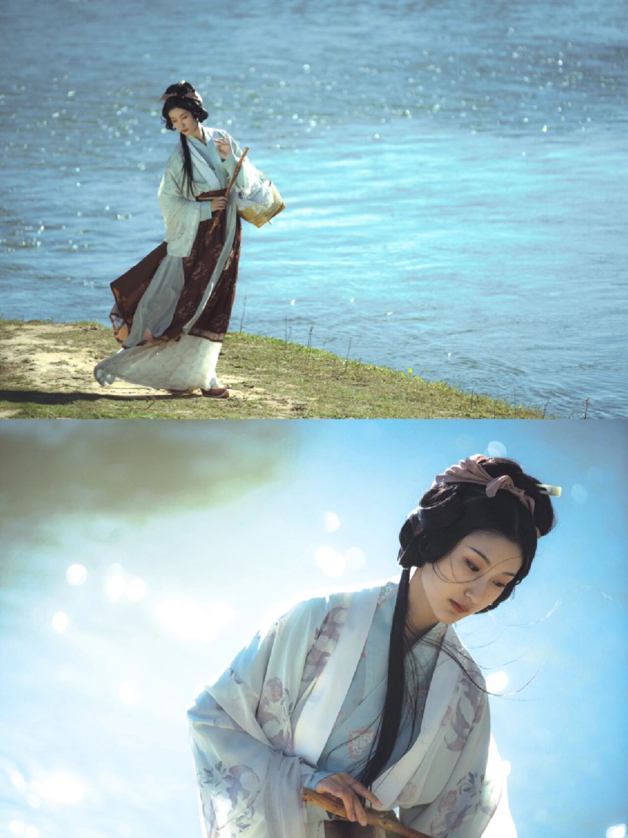 仕女图|西施浣纱