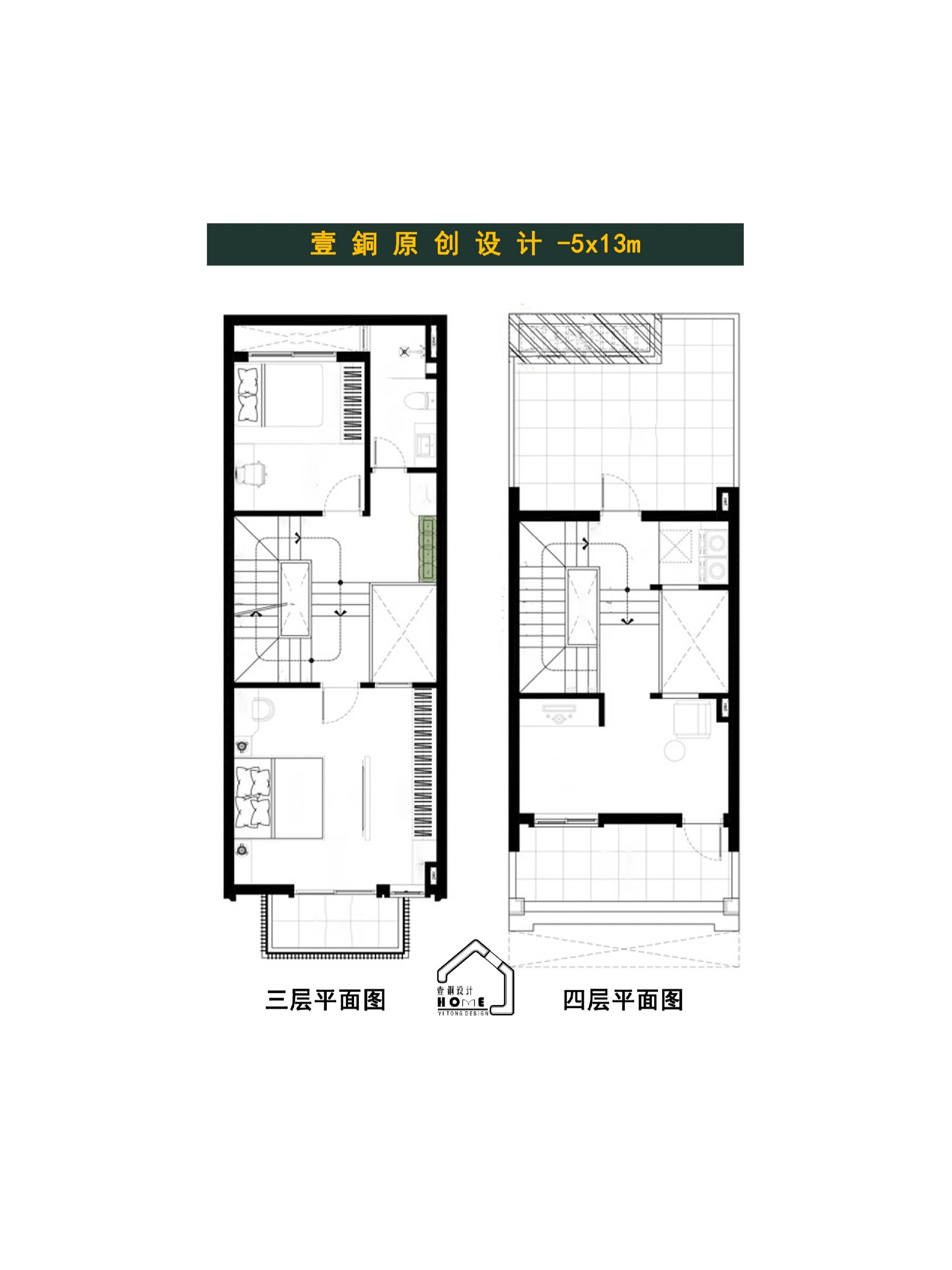 正面10米x13米房设计图图片