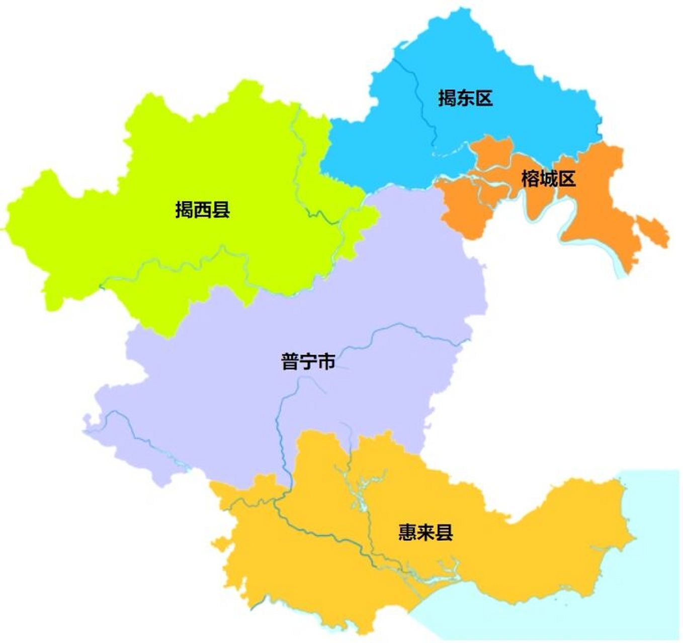 潮汕地区行政区划 潮州市,广东省辖地级市,总面积为3146平方公里,常住