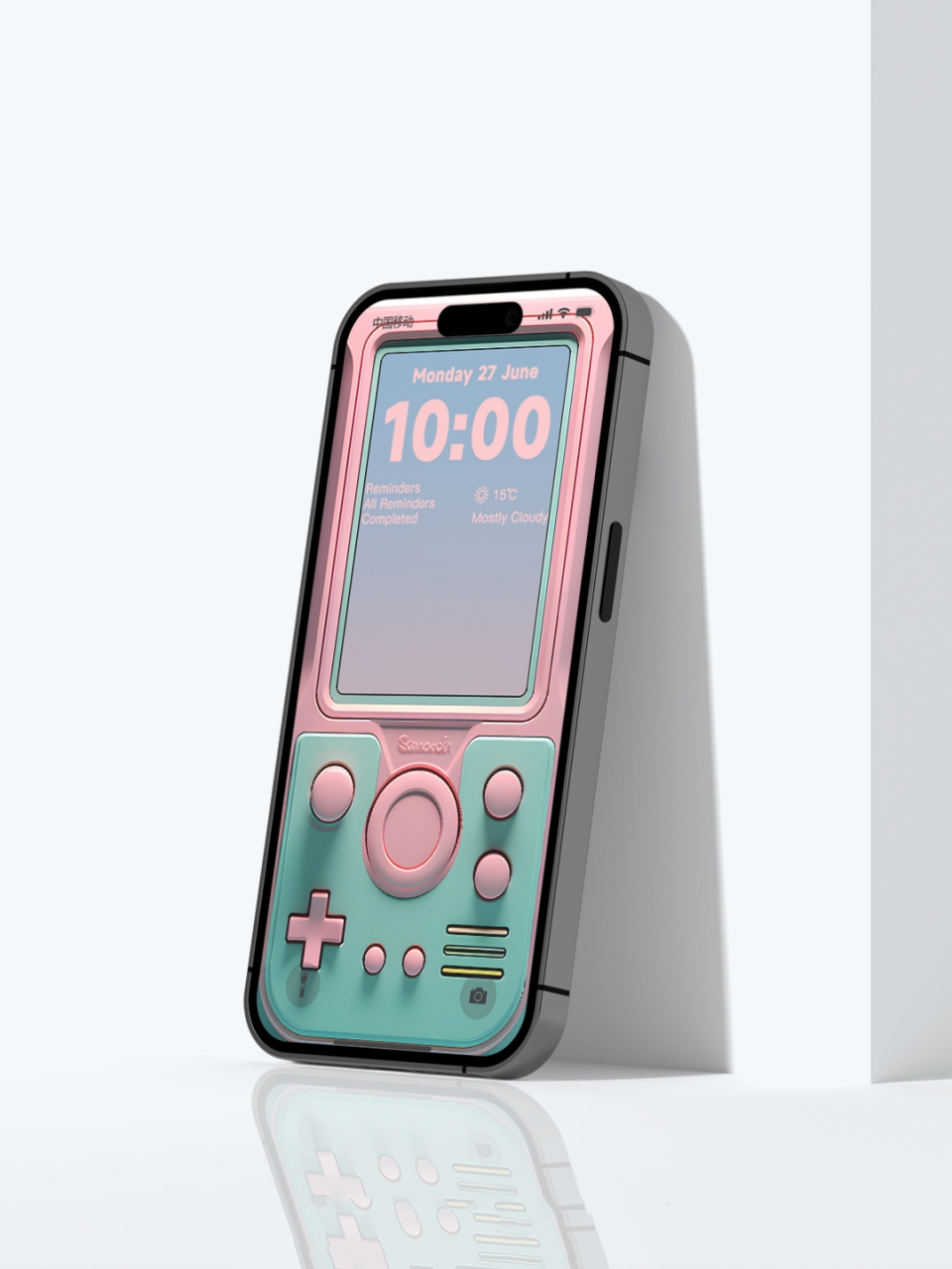 📱原创壁纸no.026 | 游戏机gameboy-粉绿 粉甜而不腻 绿温柔如水 活