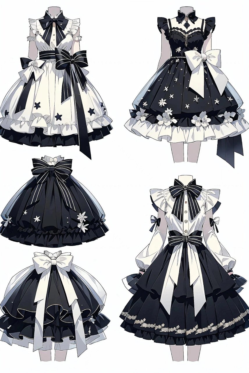 洛丽塔小裙子!服装设计图