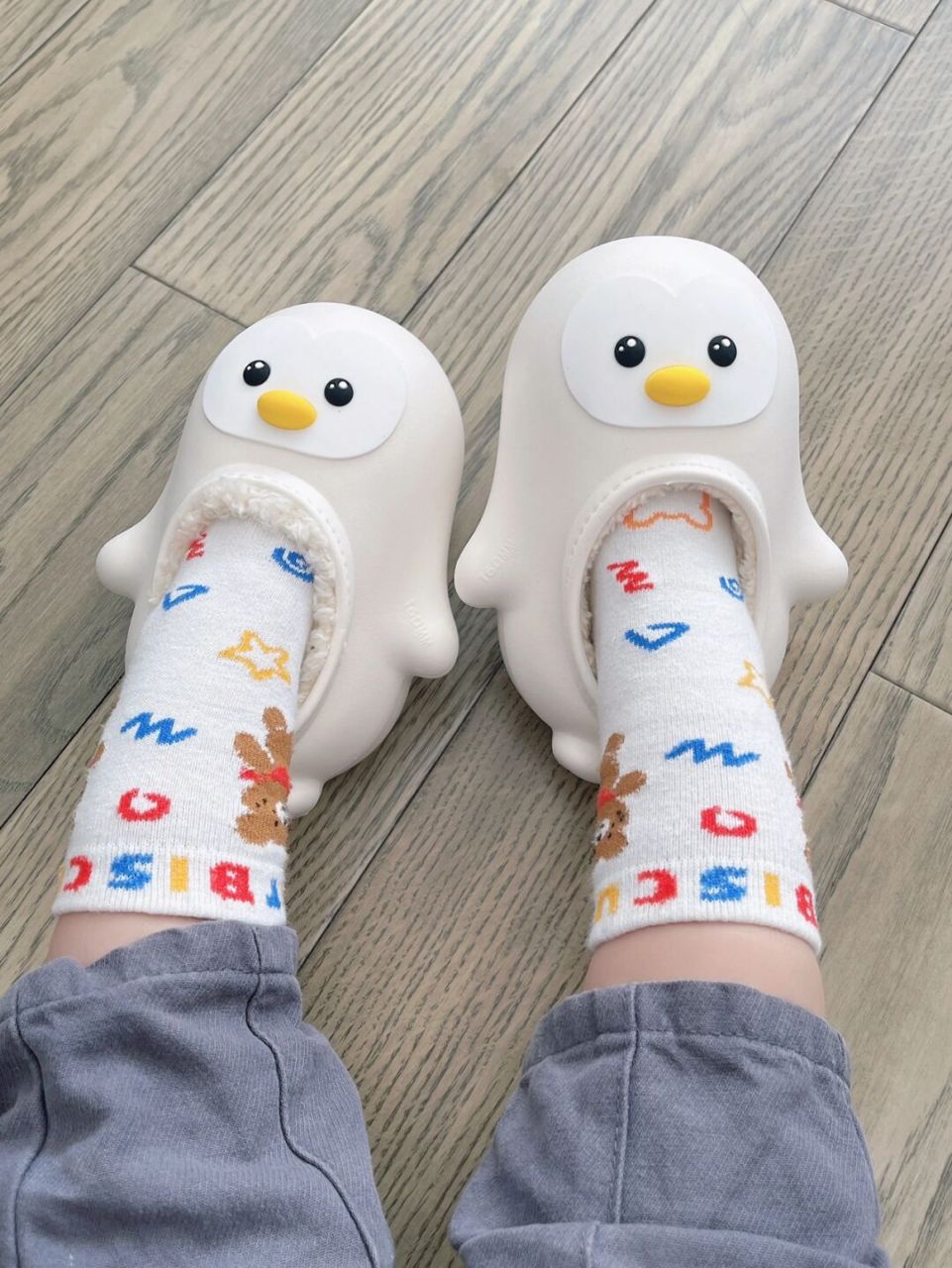 小企鹅拖鞋太可爱了!