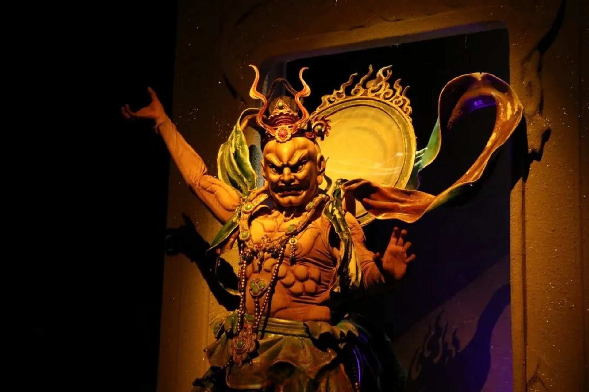 我的家乡我推介# 如果,敦煌的壁画突然在你面前"复活",怒目金刚从206