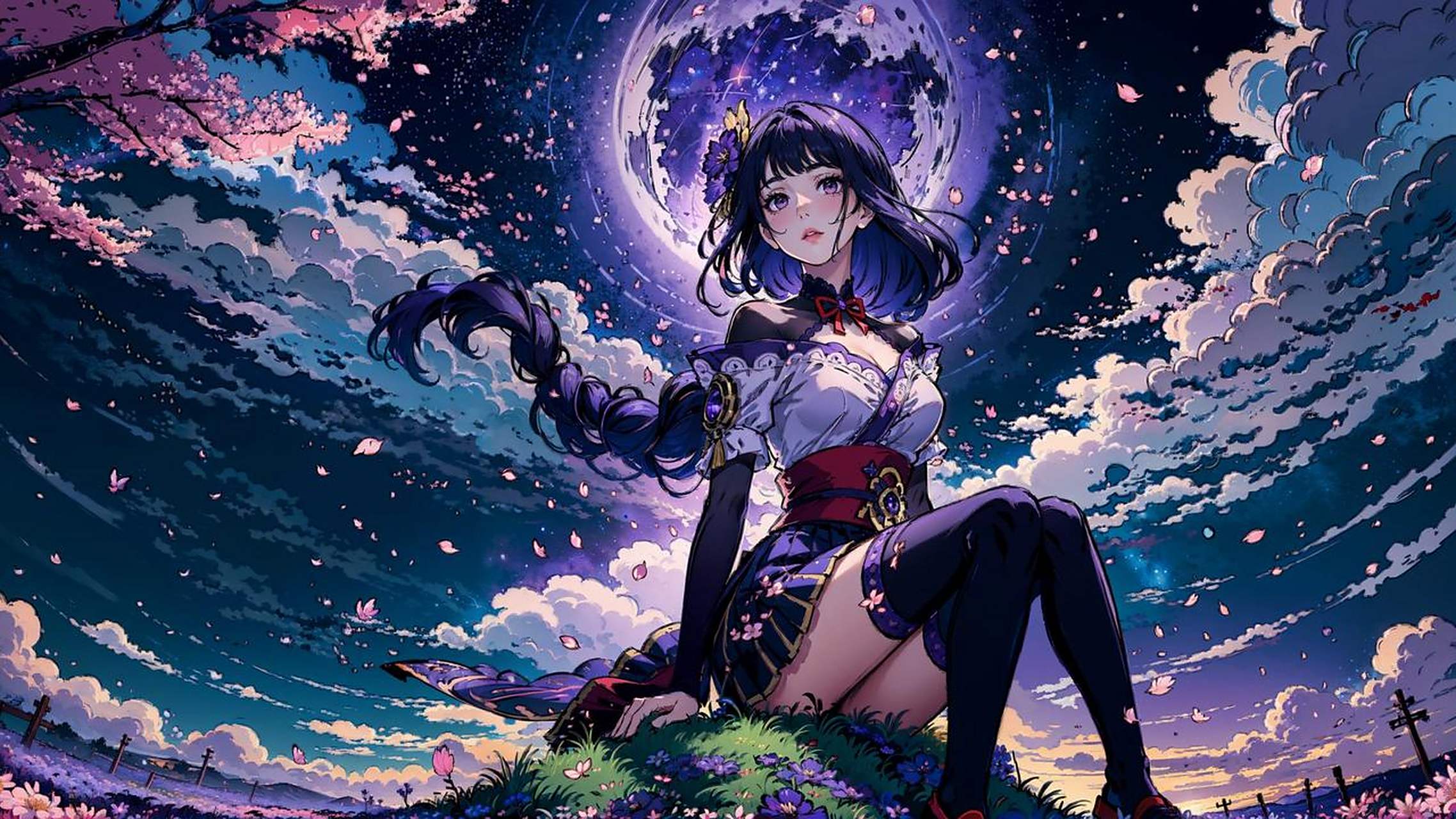 分享一张雷电将军的高分辨率壁纸吧