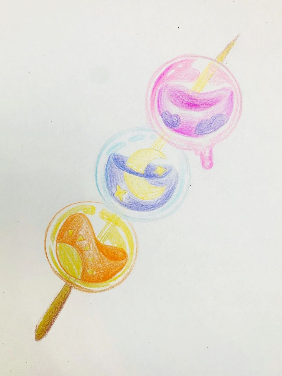 彩铅糖葫芦 #彩铅# #彩铅画# #糖葫芦# #彩铅糖葫芦# #彩铅糖