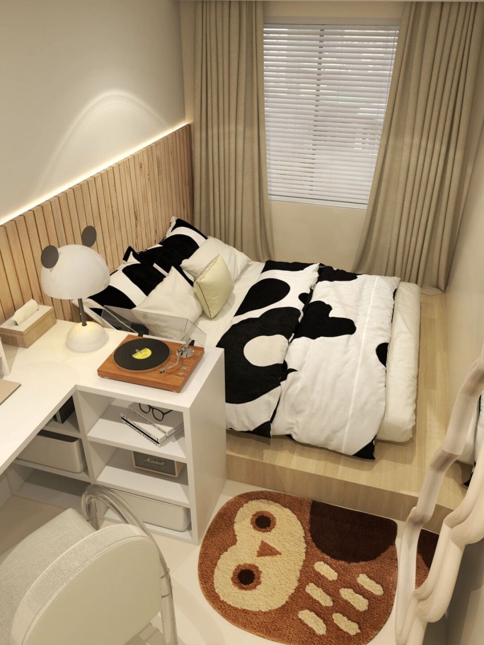 装修就要这样清清爽爽|原木榻榻米卧室 92装修风格是温暖的原木风