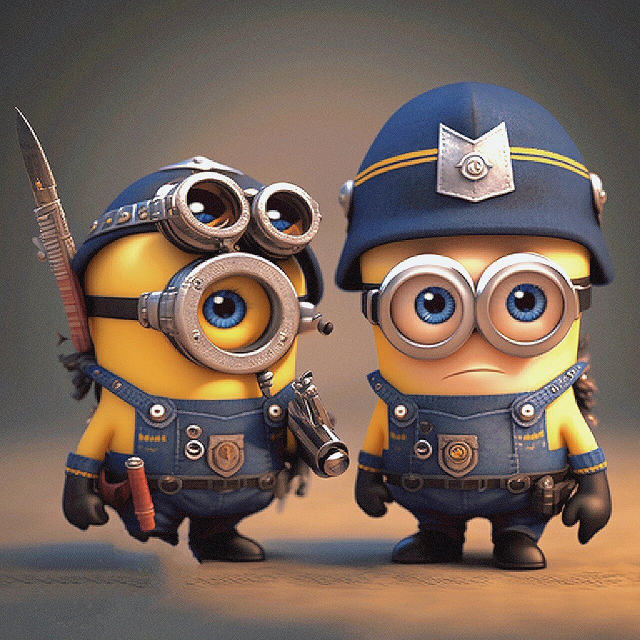 小黄人大眼萌(警察) 人生就像一场旅行,好的坏的都是风景.