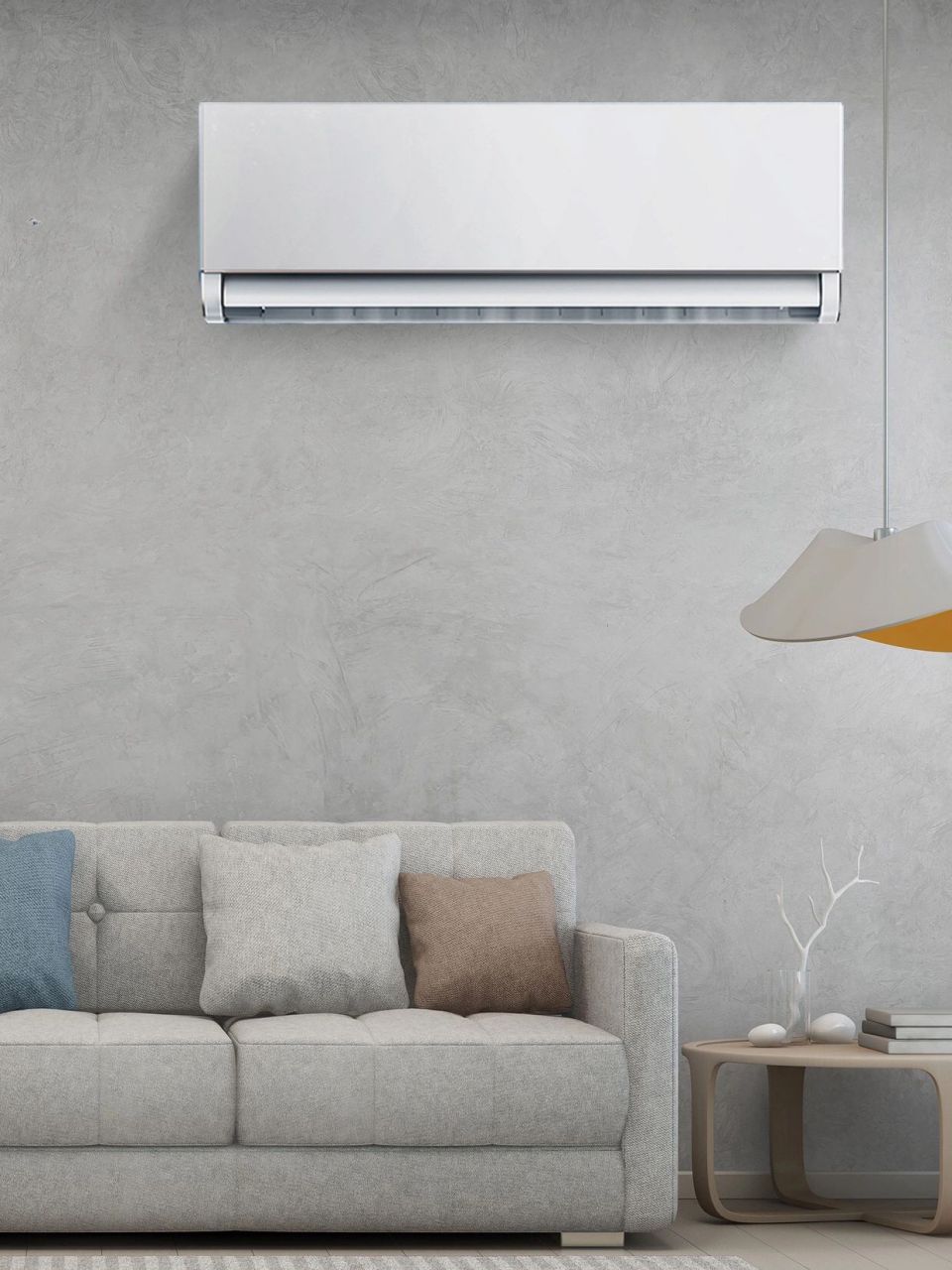 挂式空调不占地,适合小户型,我那客厅只有20平方,思来想去我最终选择