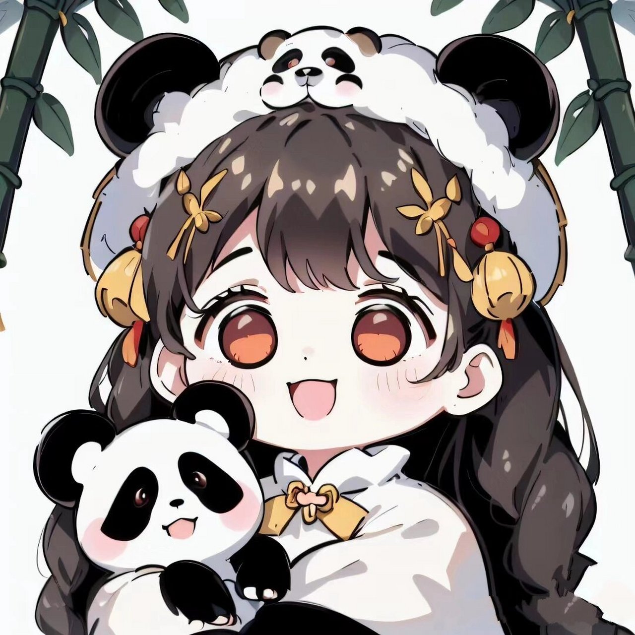 闺蜜头像熊猫岁岁