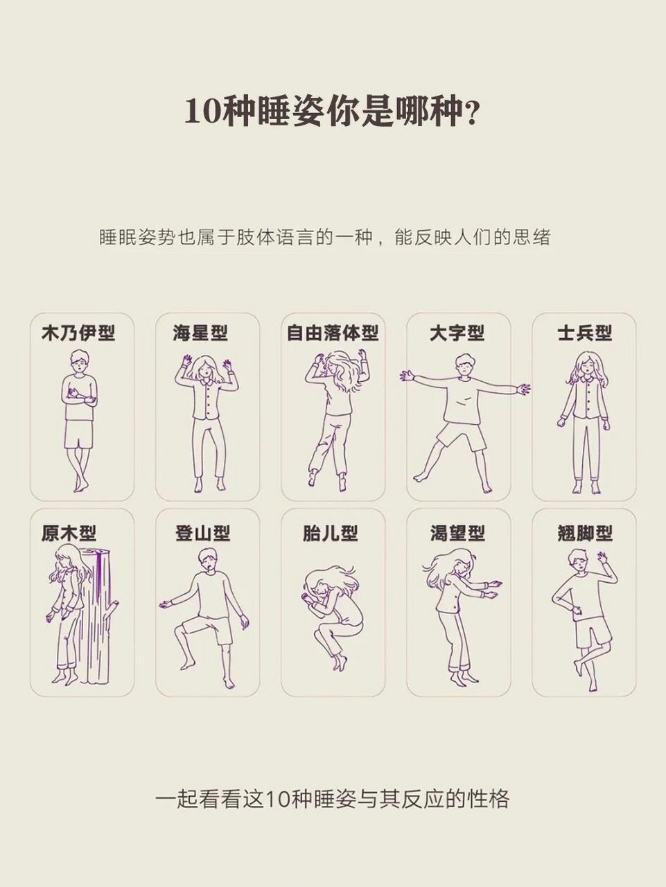 超准的睡姿与性格测试,你是哪种?