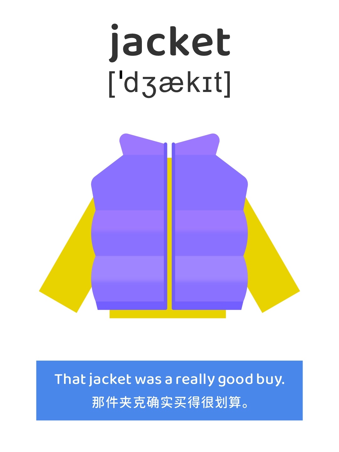 🔥英语启蒙丨‍🚅常用服装单词卡