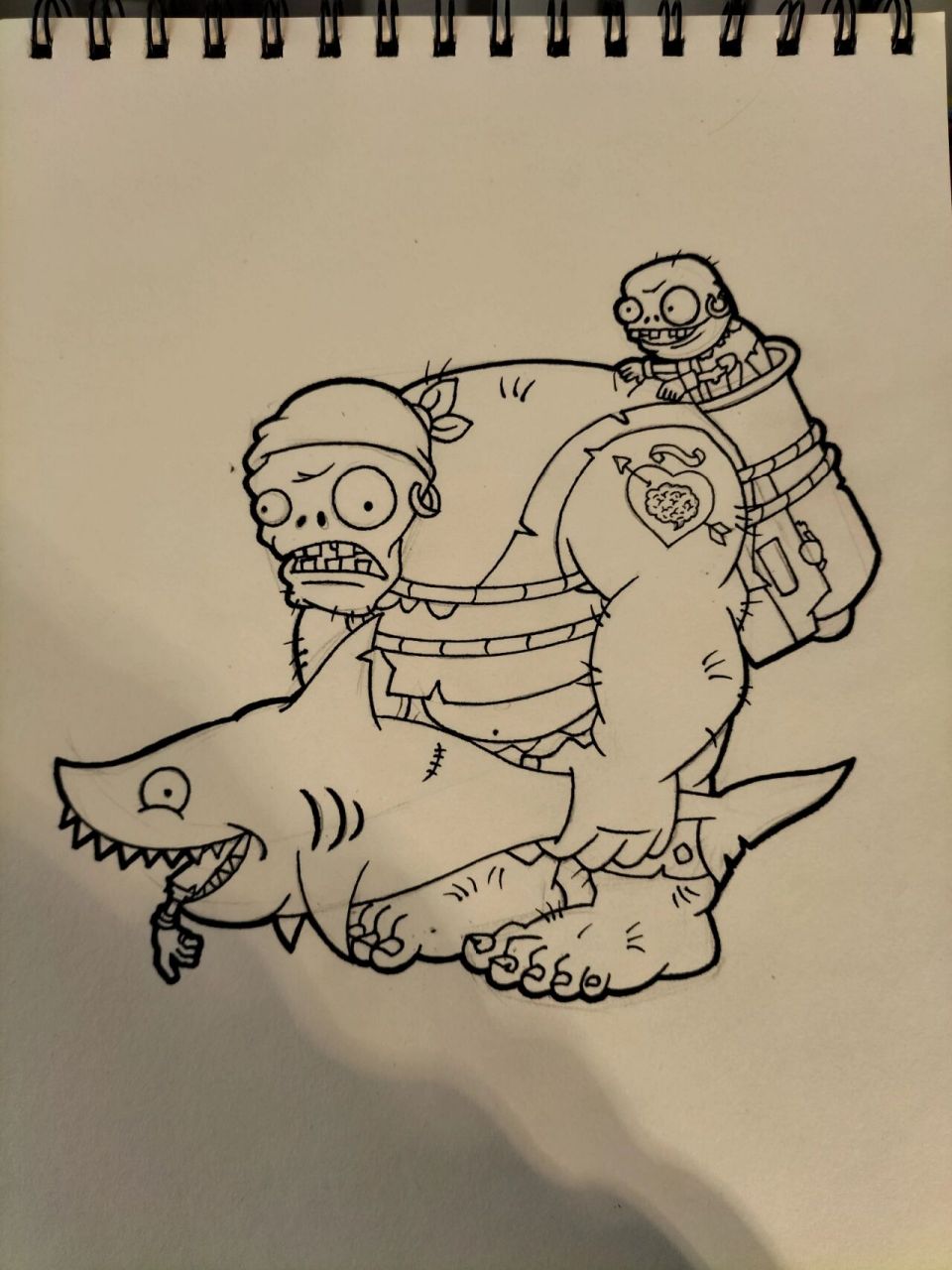 海盗巨人僵尸绘画步骤