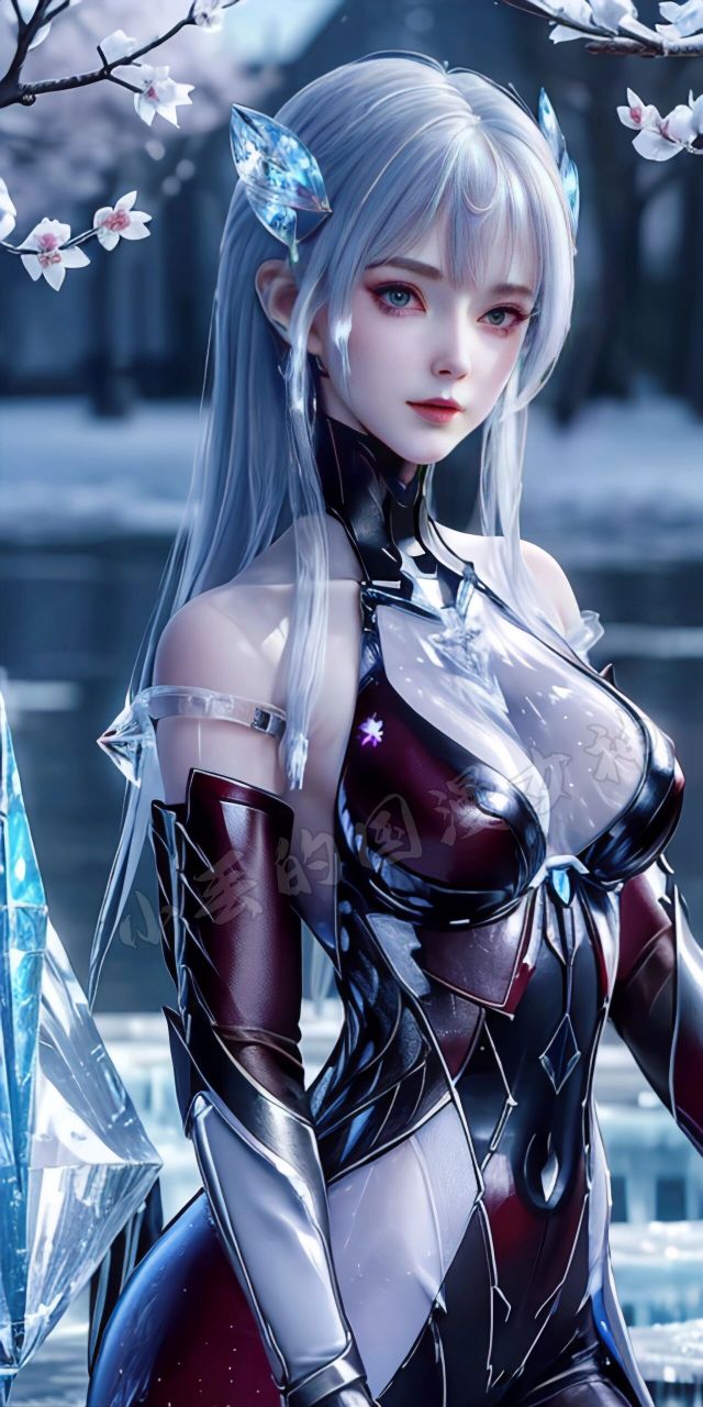 吞噬星空/巴巴塔 巴巴塔原创壁纸:冰渊女.无印全套30张.