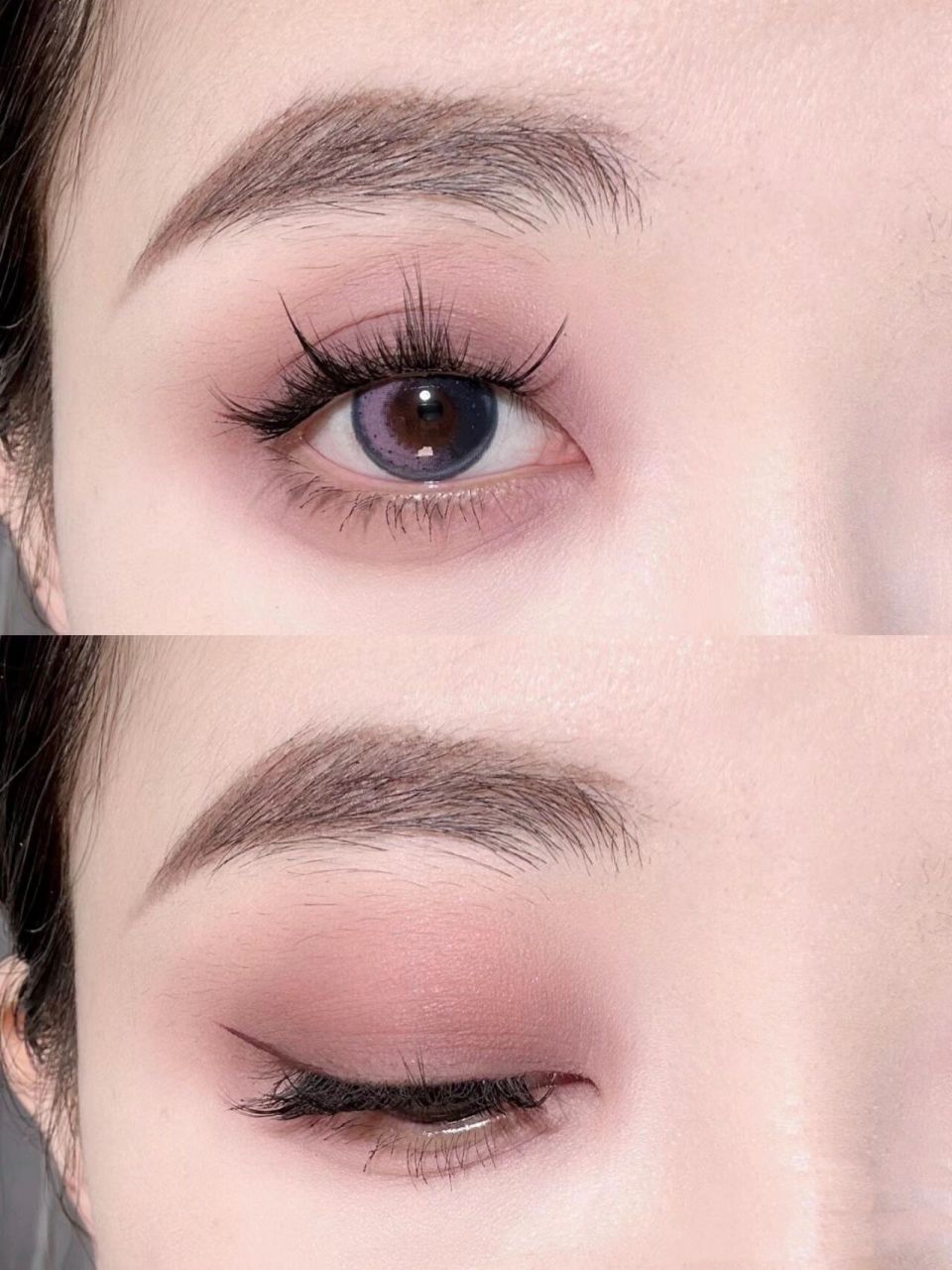 哑光干枯玫瑰眼妆超详细教程 mac的单色眼影 超级消肿 这款干枯玫瑰色