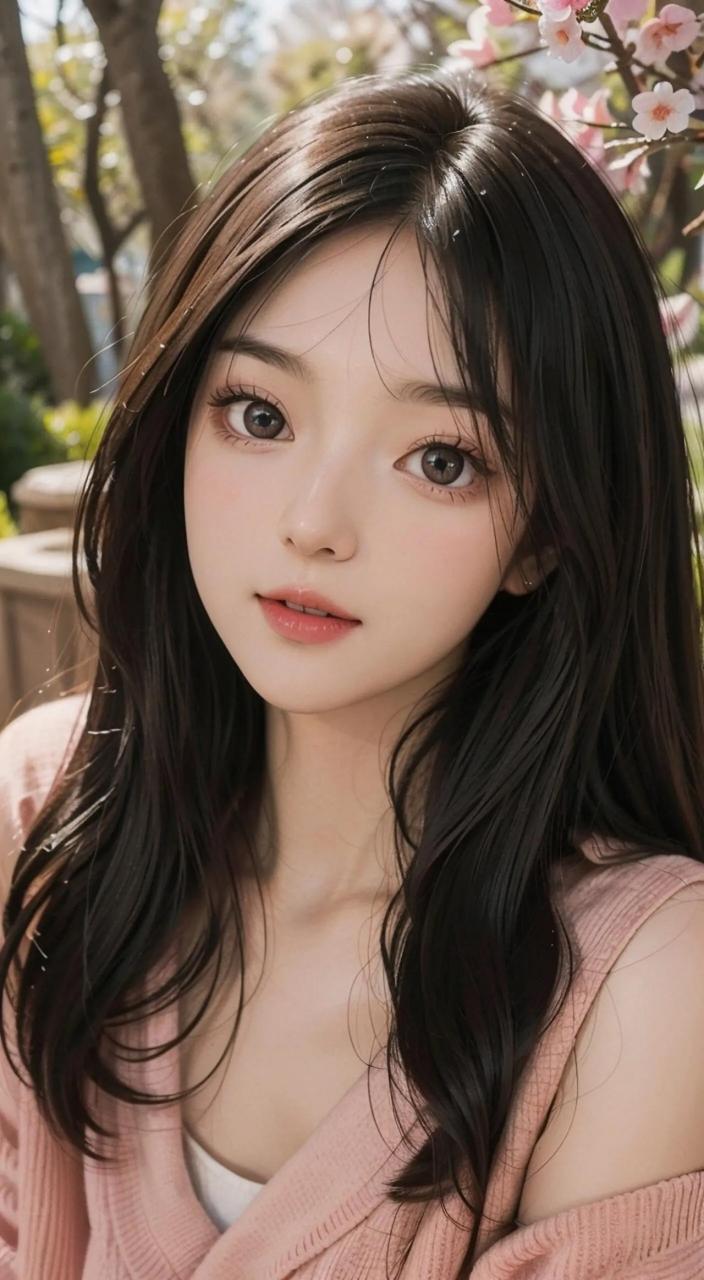 甜美的微笑如阳光般温暖人心.她的自信和大方让她更加迷人.