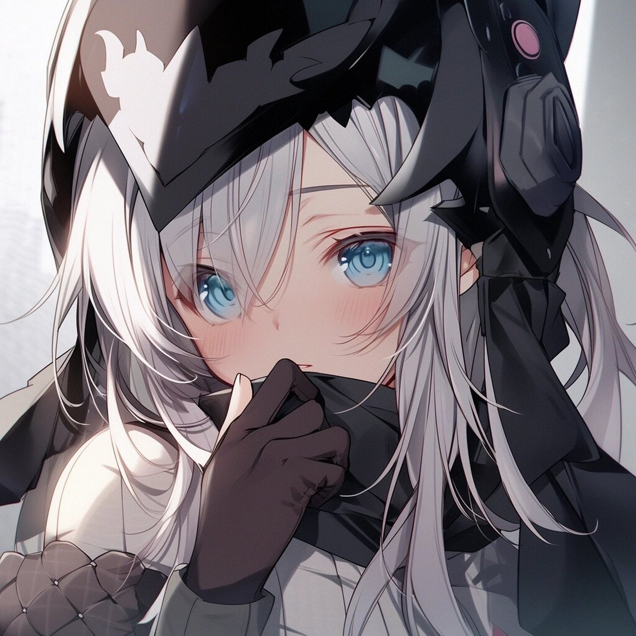 银发蓝瞳小众女生头像 #好看头像# #动漫女生头像# #动漫头像# #ai