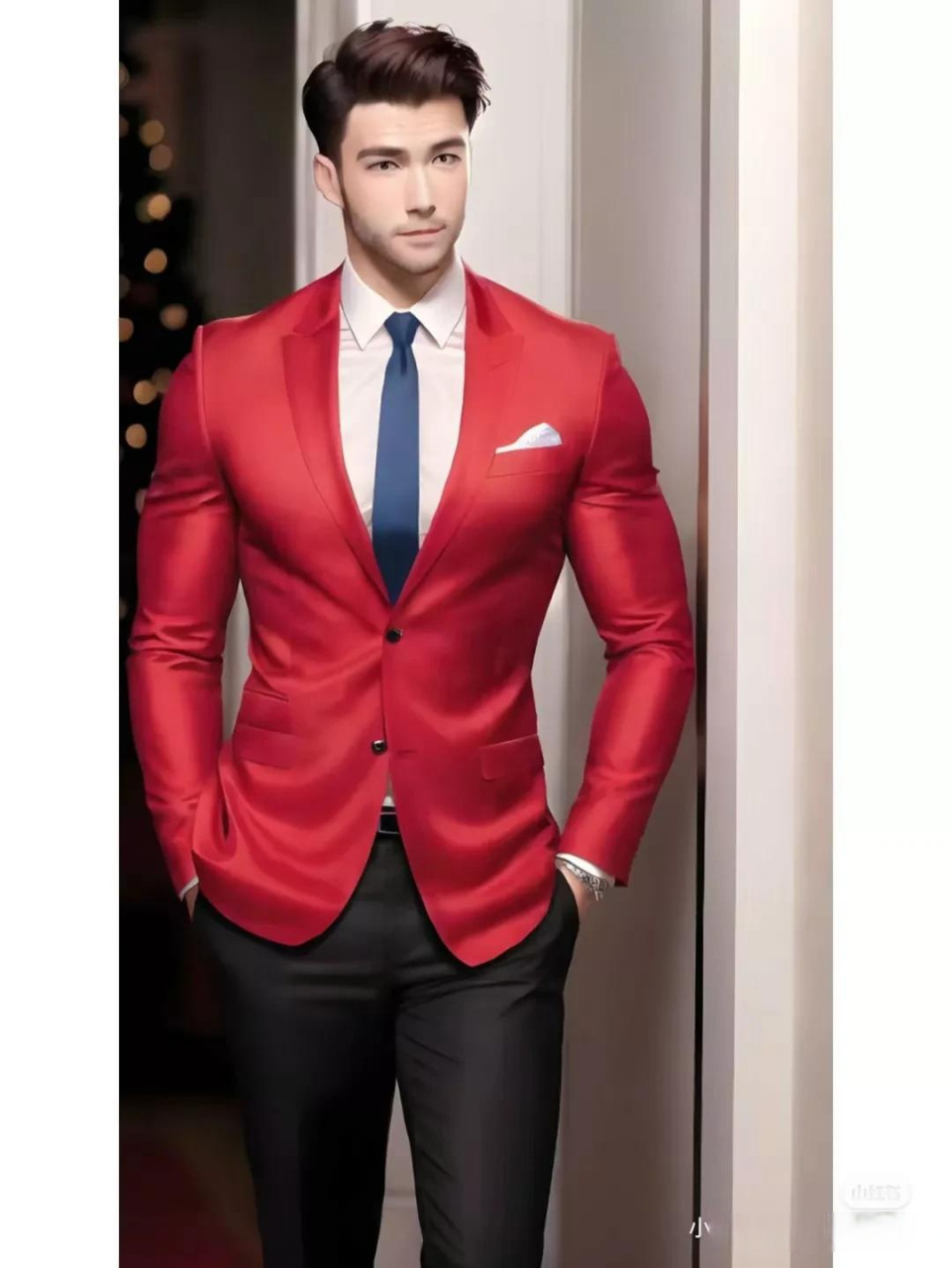 西装革履,绅士风度.