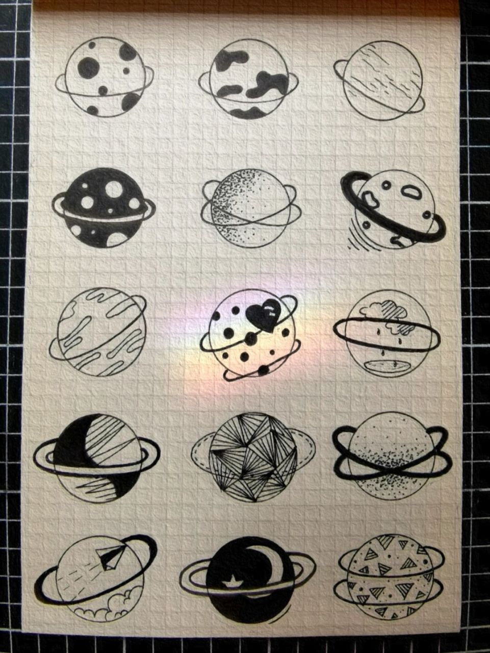 零8715基础简笔画——浪漫星球 今天给大家分享一下我平时练习的