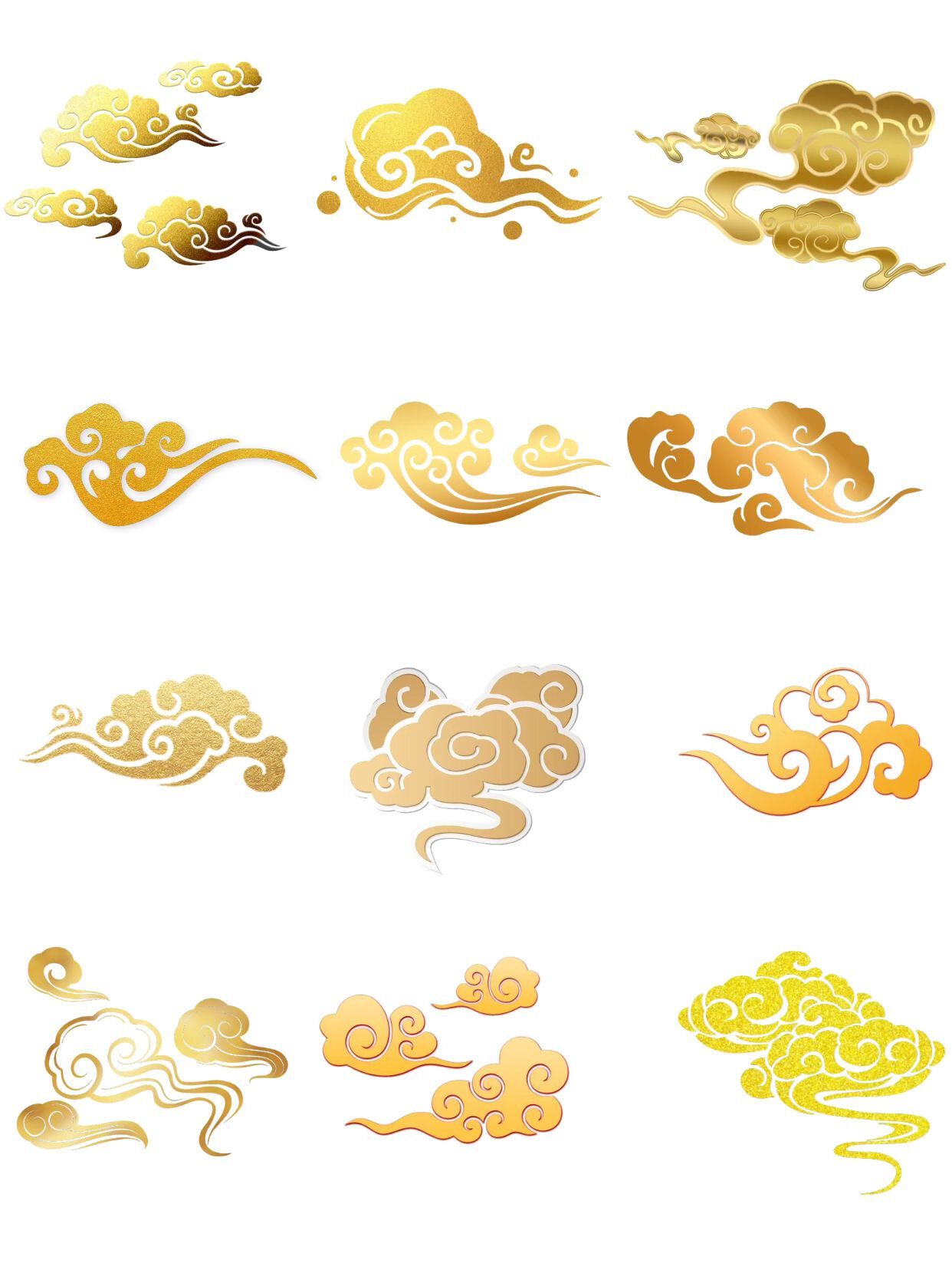 国潮传统祥云7815|28款云纹|97 免扣素材 祥云图案是古代吉祥的