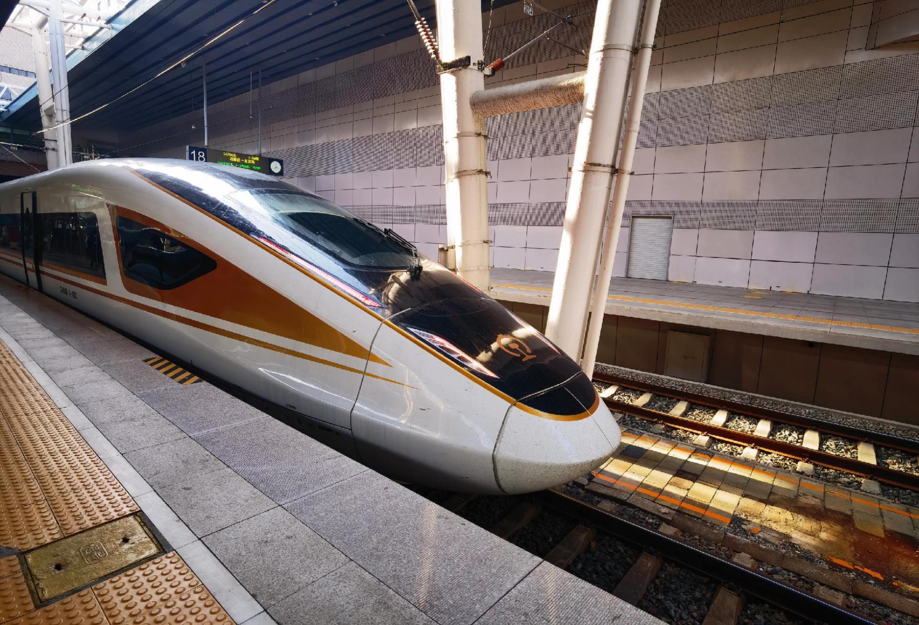 体验中国铁路可变轨距(可国际联运)复兴号cr400bf-g-0051解锁津兴城际