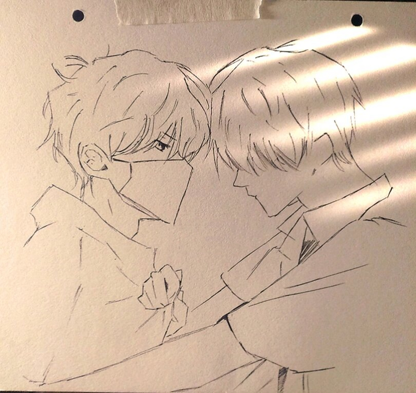 《伪装学渣》 贺朝,谢俞 临摹的是图片在最后一张,拿中性笔直接画的多