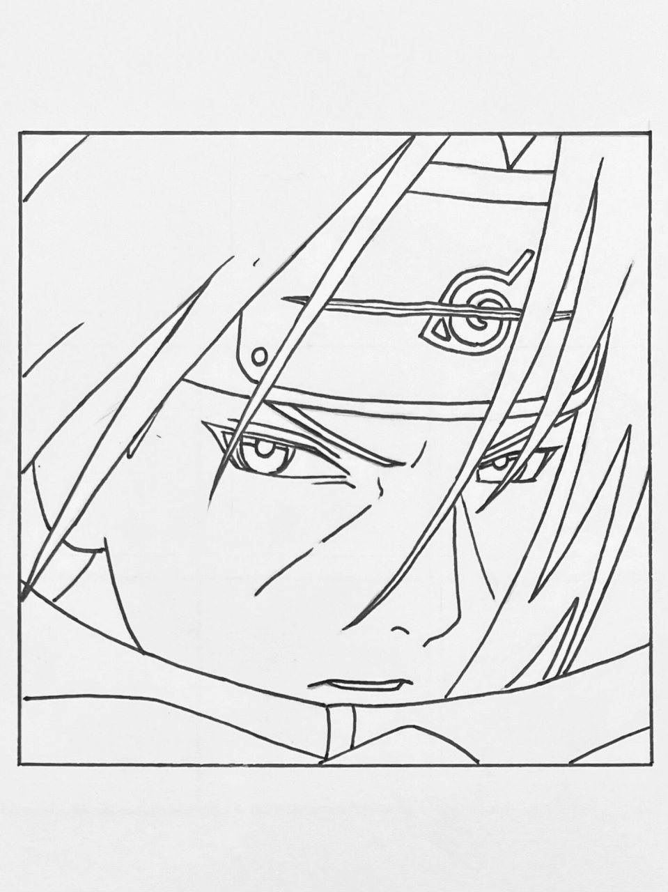 手把手教你画7915 宇智波鼬