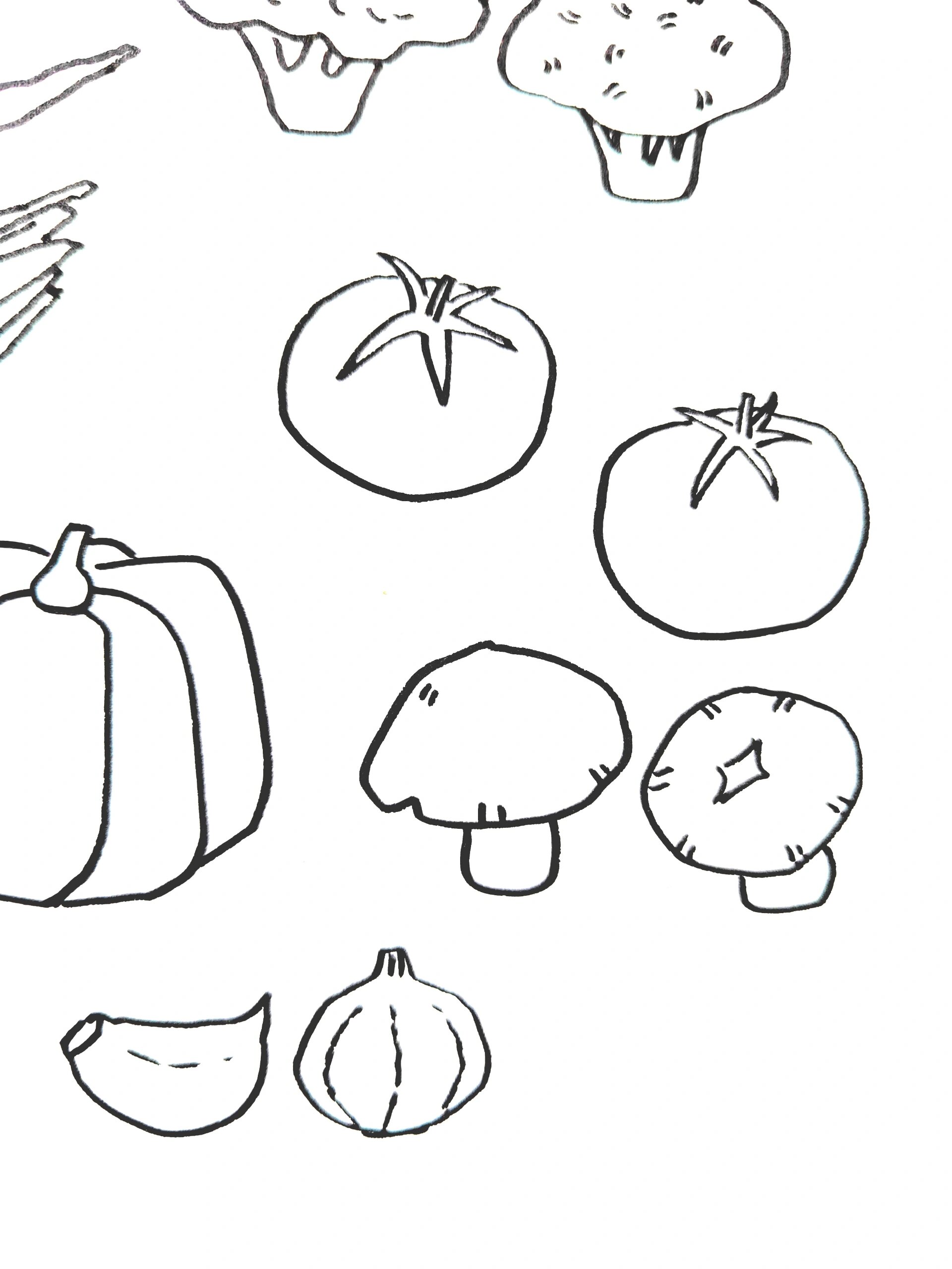 蔬菜简笔画