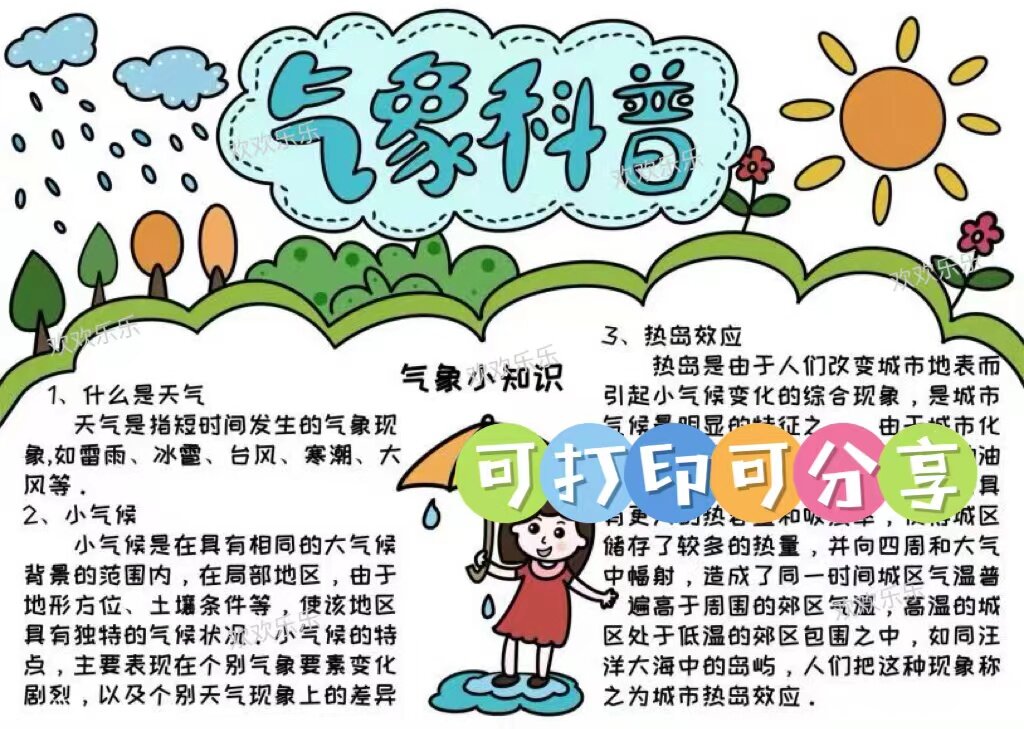 气象科普小报 气象科普小报.@月亮是俺磨弯的的动态