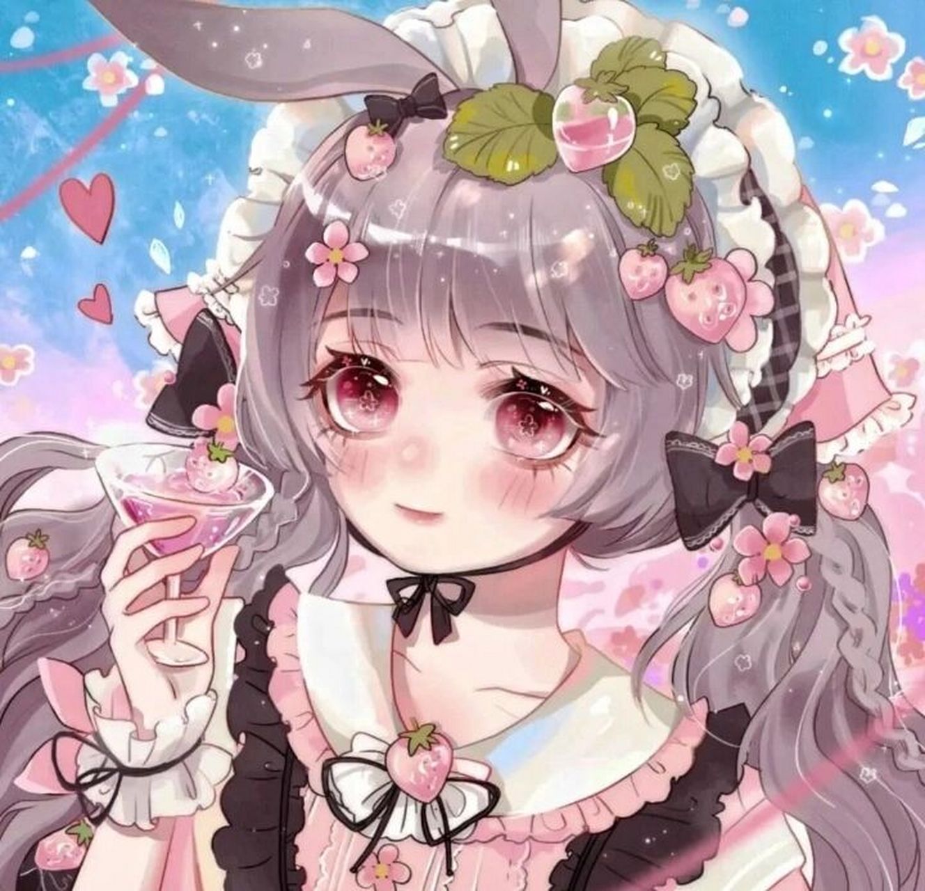 软妹可爱少女心的动漫女生头像