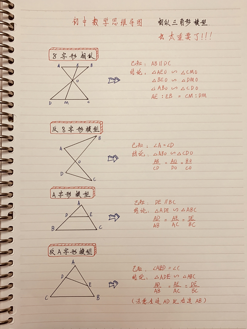 mr.超超 初中数学思维导图系列 相似三角形模型,解题速度加倍